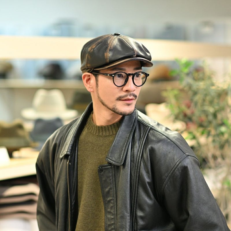 マローネのキャスケット Dublino Lambskin（ダブリーノ ラムスキン）BN132 ブラック