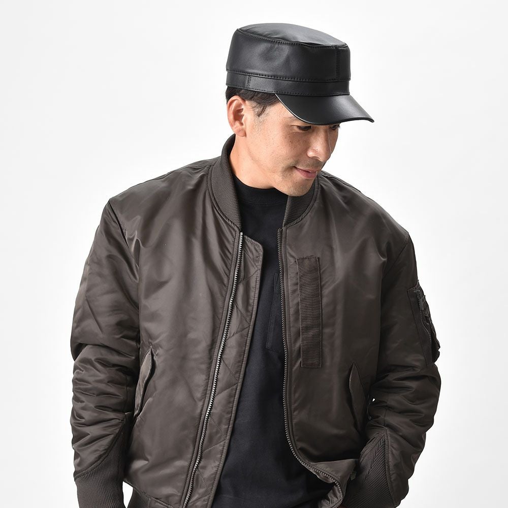 ステルコフスキー ワークキャップ Amur Sheep Leather（アムール