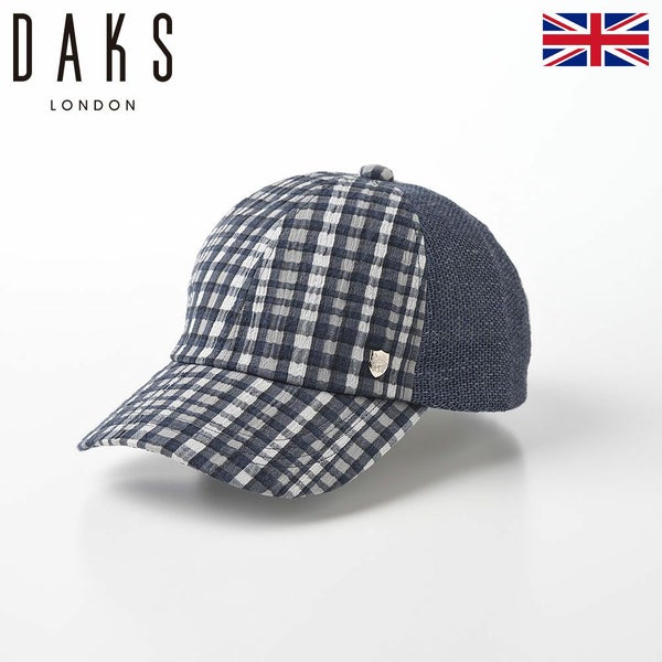 Cap Linen Check（キャップ リネンチェック） D1724 ネイビー