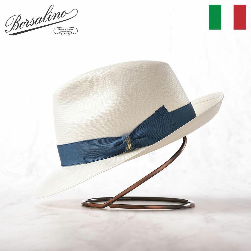 Borsalino ボルサリーノ　パナマハット Borsalino（ボルサリーノ） パナマ帽 パナマハット 中折れハット 春夏