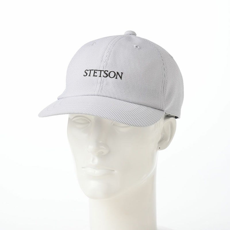 ステットソンのキャップ SUCKER STRIPE CAP（サッカーストライプ キャップ）SE638 グレー