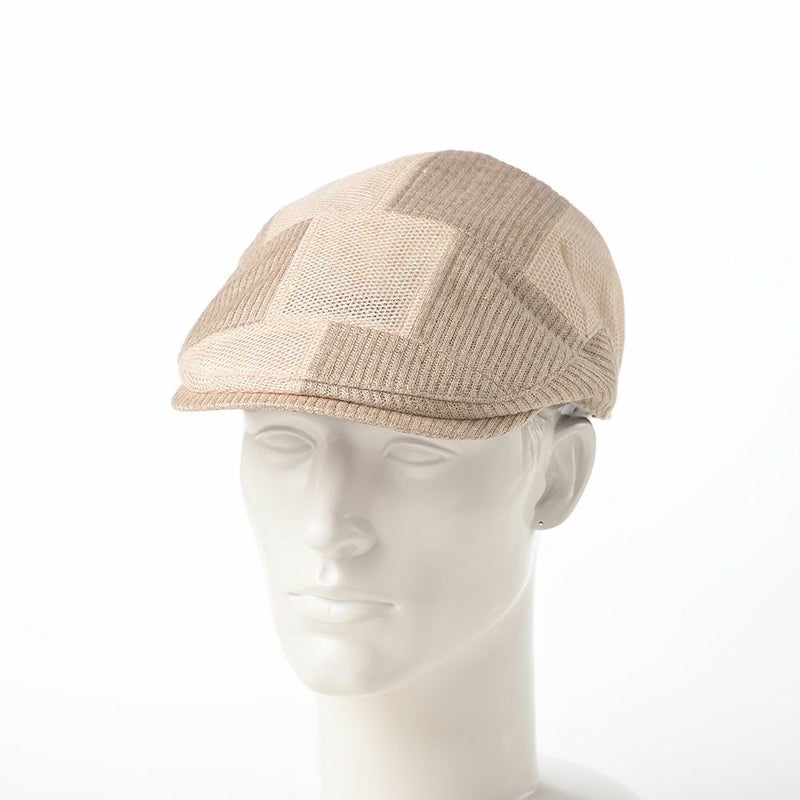 ダックスのハンチング Hunting Patchwork Rib Linen（ハンチング パッチワーク リブリネン） D1729 ベージュ