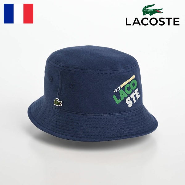 PRINT LOGO BUCKET HAT（プリントロゴ バケットハット） L7105 ネイビー