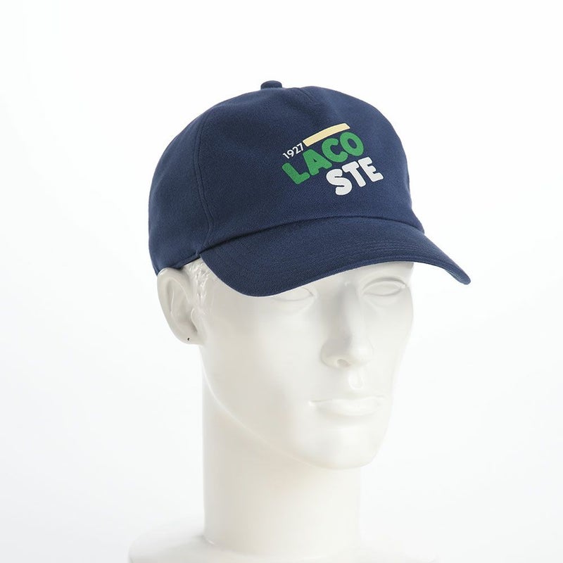 ラコステのキャップ PRINT LOGO CAP（プリントロゴ キャップ） L7104 ネイビー