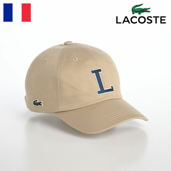 INITIAL APPLIQUE CAP（イニシャルアップリケキャップ） L1251 ベージュ