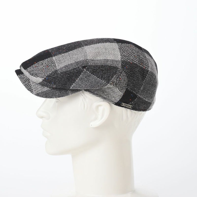 ヴィゲーンズのハンチング Ivy Contemporary Cap Patchwork Tweed（アイビー コンテンポラリーキャップ パッチワークツイード）W101740 グレー
