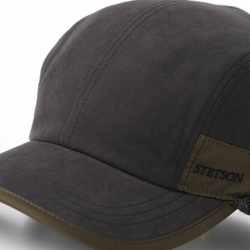 ステットソンのキャップ EAR FLAP CAP（イヤーフラップキャップ）SE679 ブラック