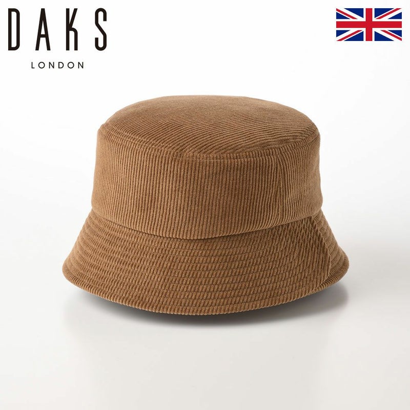ダックスのバケットハット Bucket Hat Corduroy（バケットハット コーデュロイ） D3886 キャメル