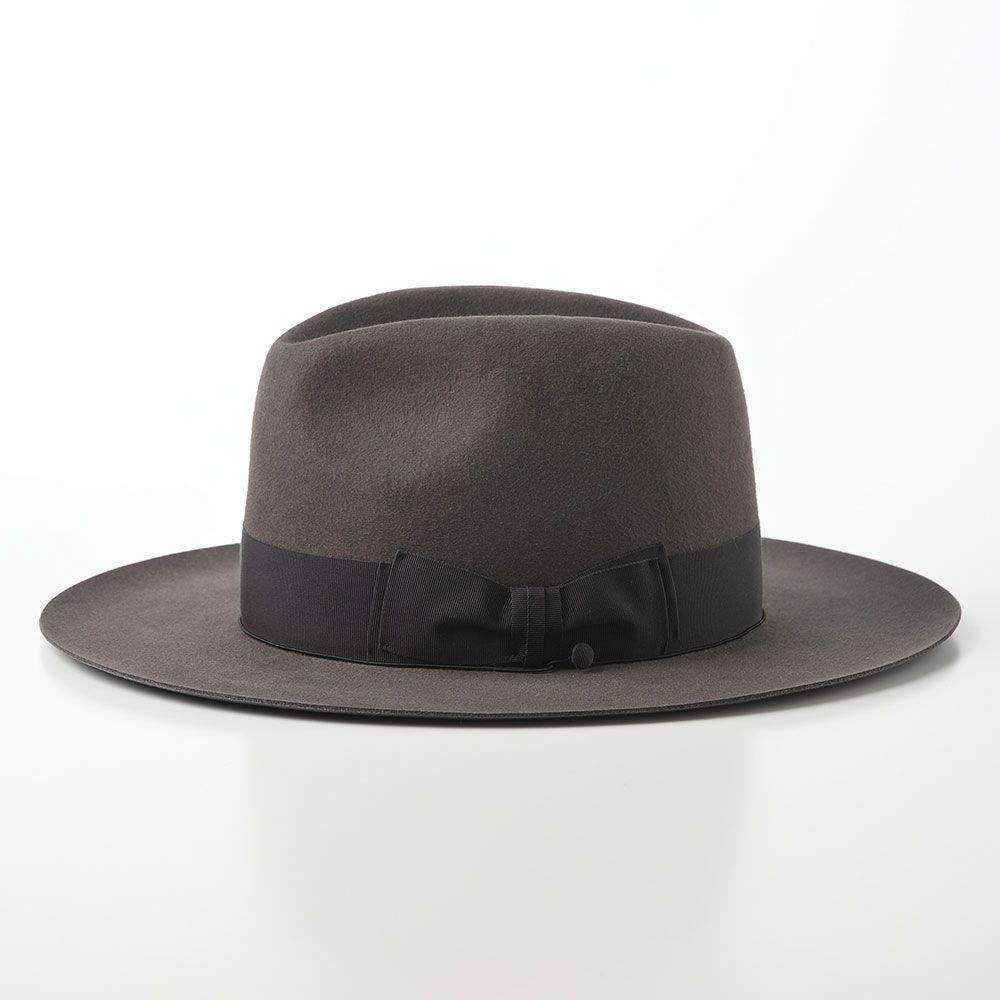 ステットソンMANHATTAN マンハッタン ワイドブリム　ダークグレー59CM ステットソン フェルトハット MANHATTAN WideBrim（マンハッタン