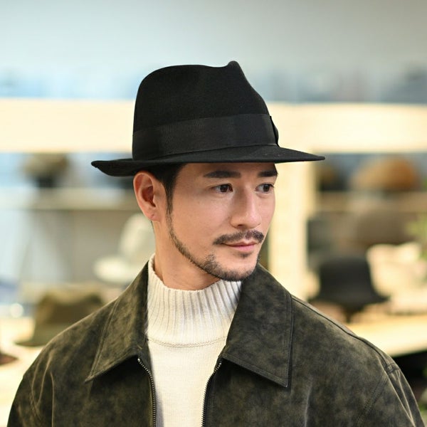 Fur Felt Fedora（ファーフェルト フェドラ） ブラック