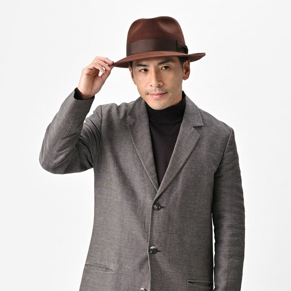レッター フェルトハット Fur Felt Fedora（ファーフェルト フェドラ