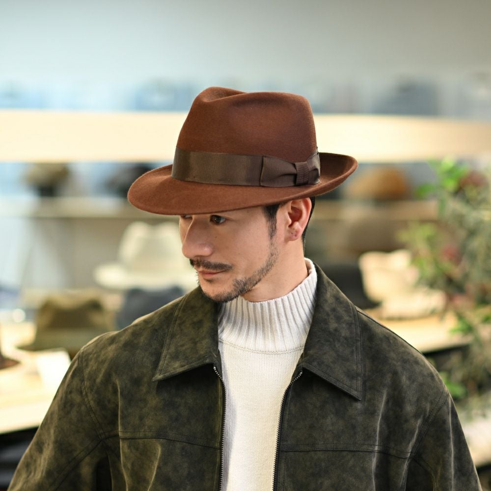 レッター フェルトハット Fur Felt Fedora（ファーフェルト フェドラ
