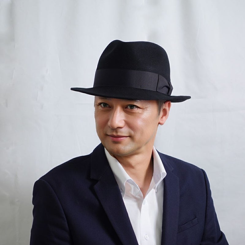レッターのフェルトハット Wool Fedora（ウールフェドラ） ブラック