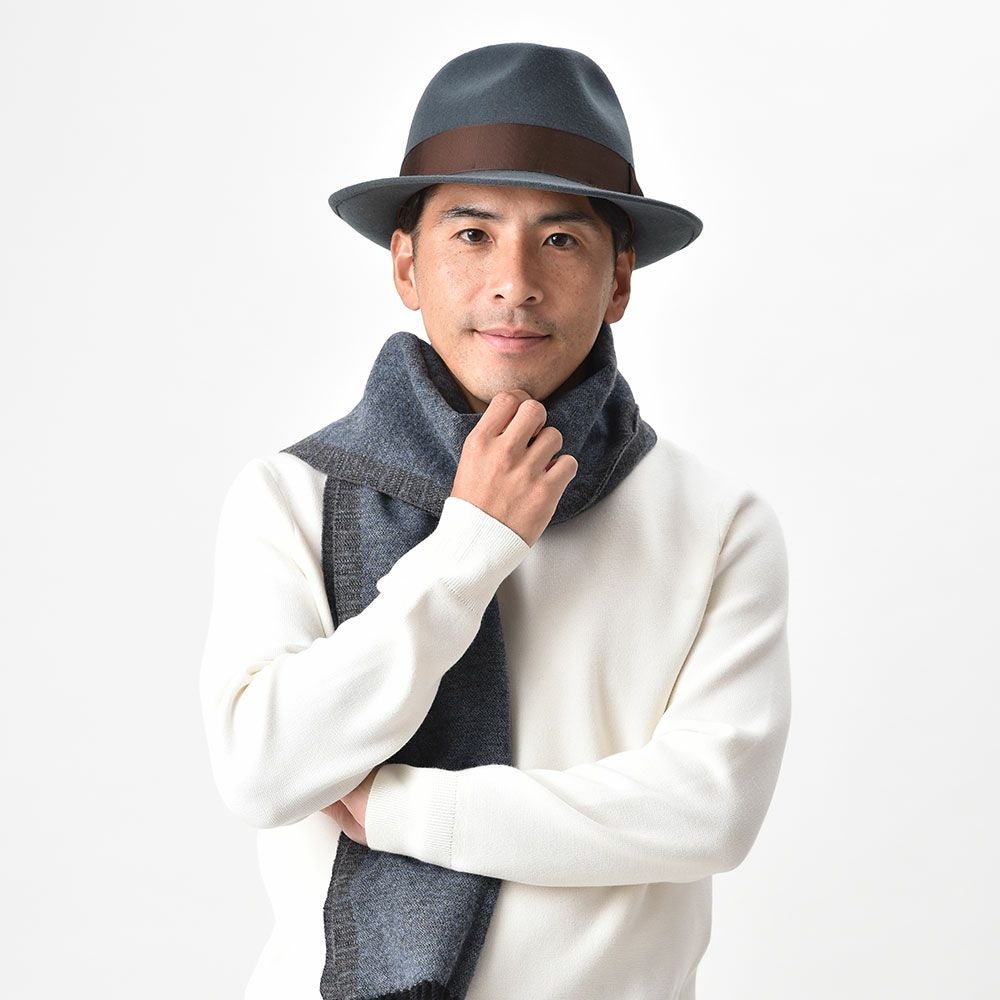 レッター フェルトハット Wool Fedora（ウールフェドラ） グレー