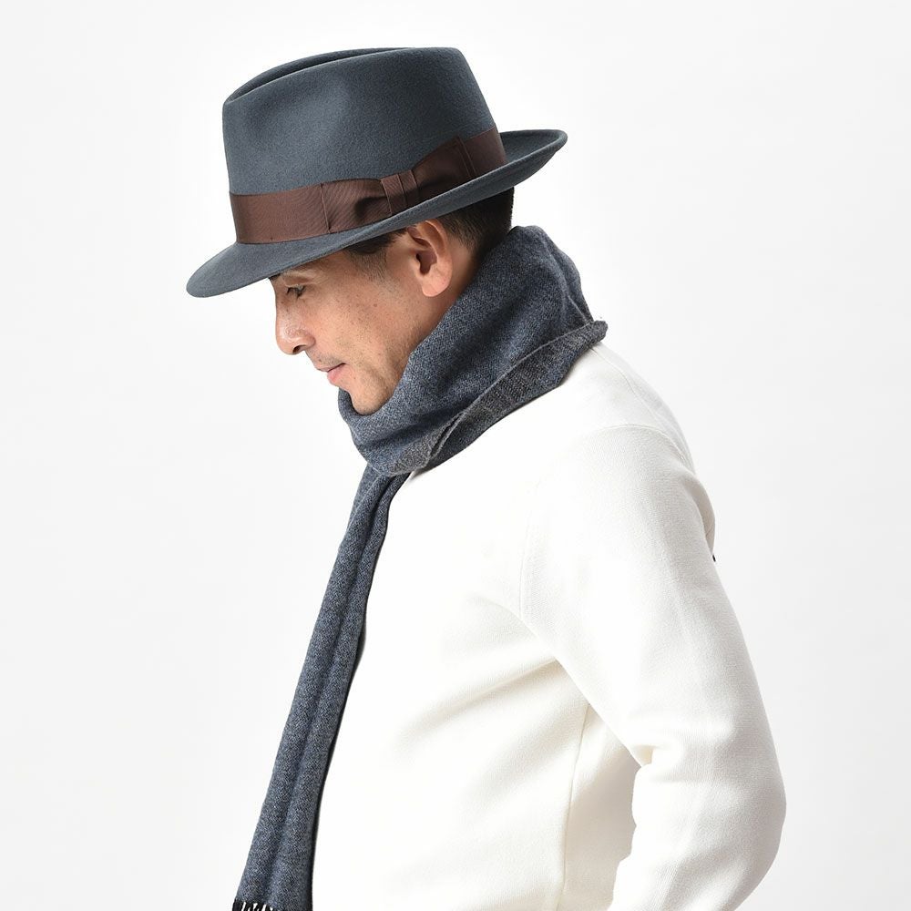 レッター フェルトハット Wool Fedora（ウールフェドラ） グレー