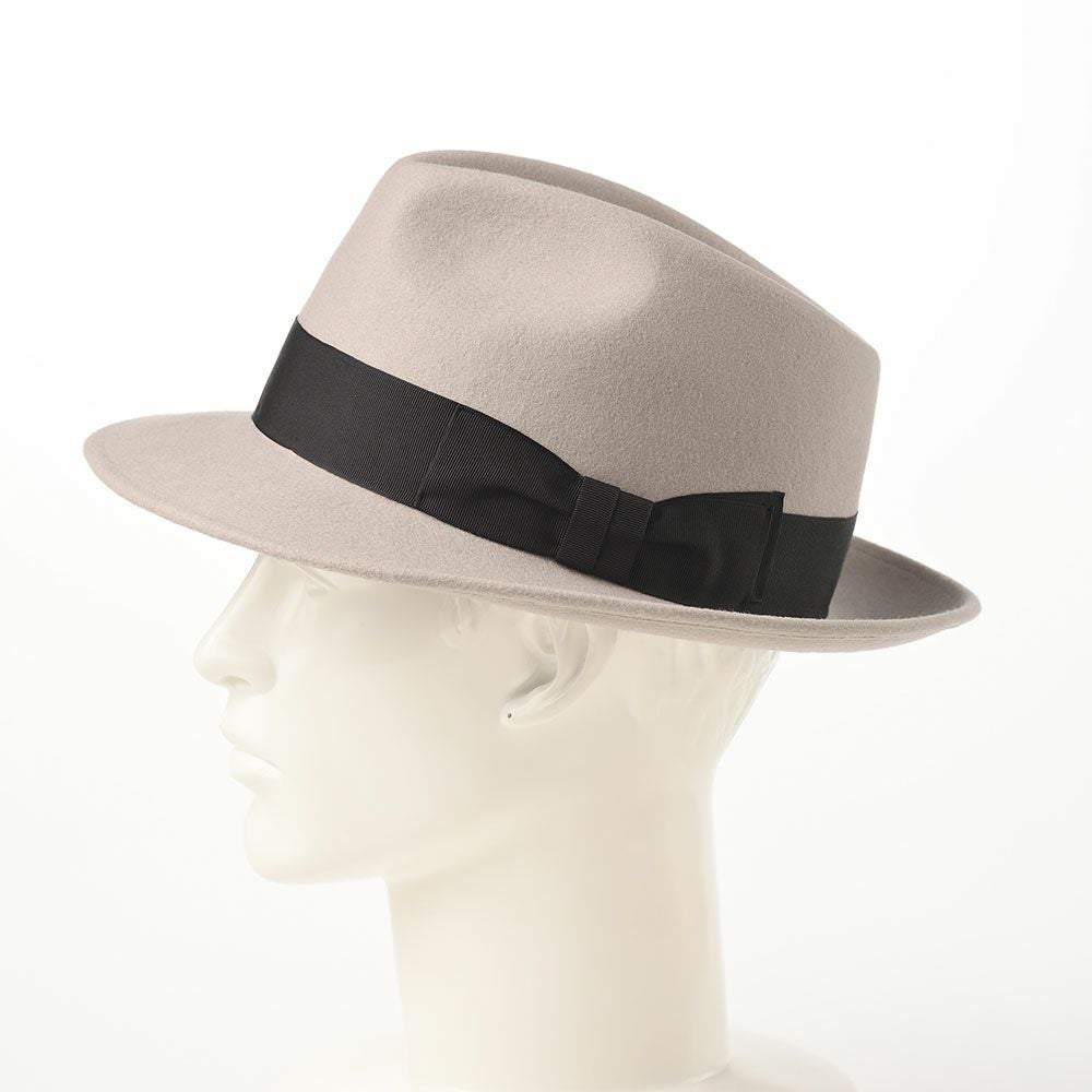 レッター フェルトハット Wool Fedora（ウールフェドラ） ライトグレー