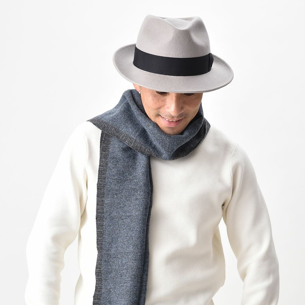 レッター フェルトハット Wool Fedora（ウールフェドラ） ライトグレー