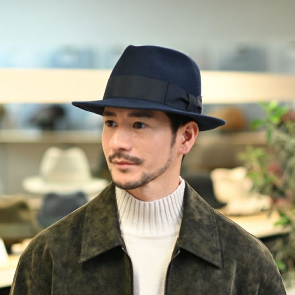 Wool Fedora（ウールフェドラ） ネイビー