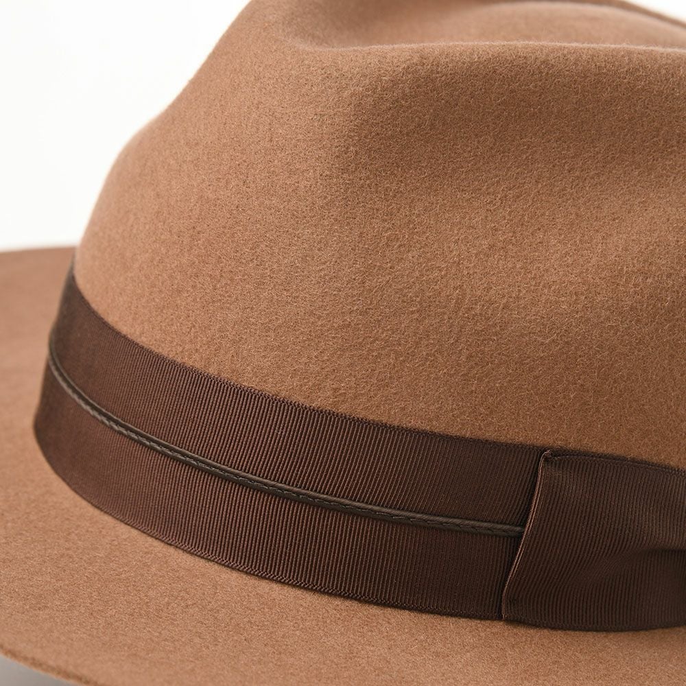 レッター フェルトハット Wool Flat（ウールフラット） キャメル