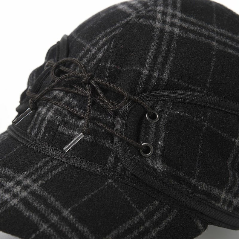 クラウンキャップのレイルロードキャップ Wool Blend Railroad Cap（ウールブレンド レールロードキャップ） ブラック