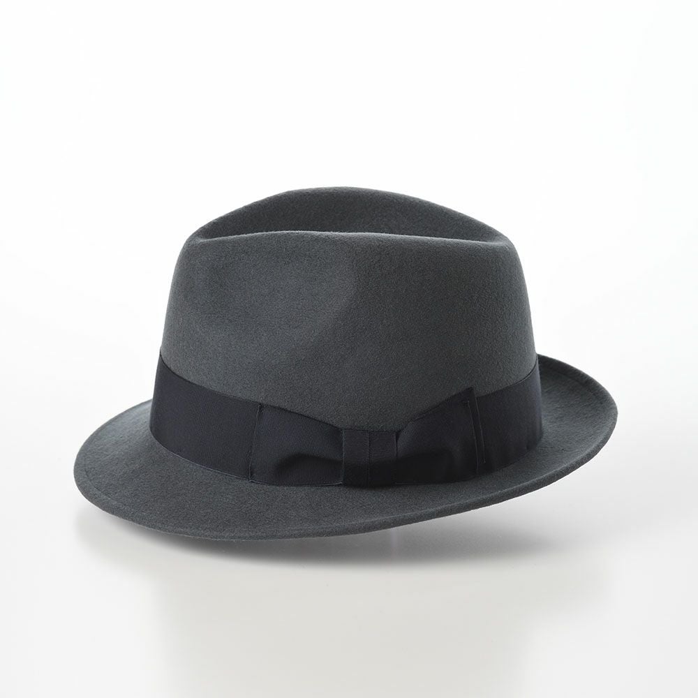 新品未使用RRLグレー ウールフェルトハット レッター フェルトハット Wool Fedora（ウールフェドラ） グレー
