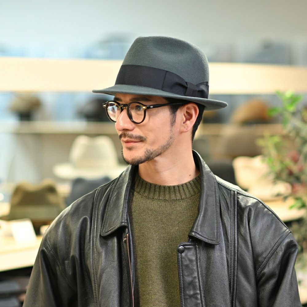 レッター フェルトハット Wool Trilby（ウールトリルビー） グレー