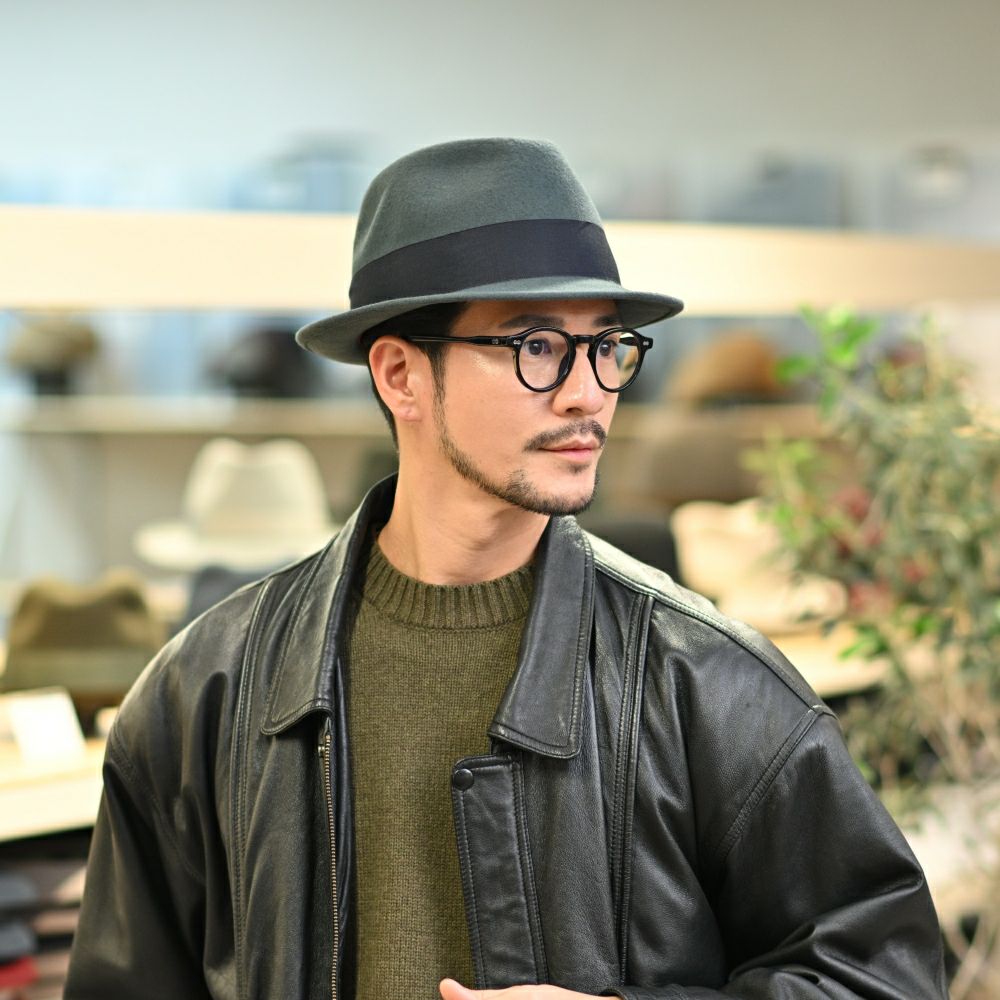 レッター フェルトハット Wool Trilby（ウールトリルビー） グレー