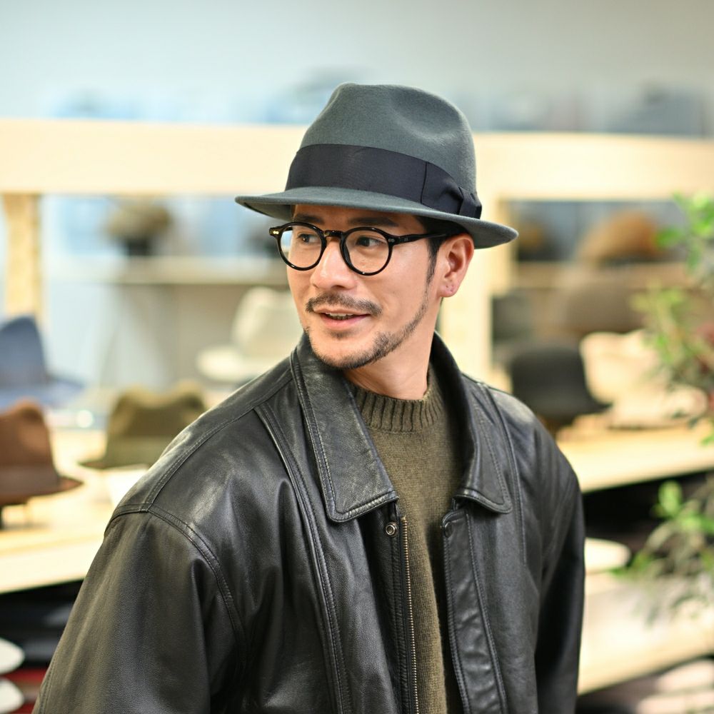 レッター フェルトハット Wool Trilby（ウールトリルビー） グレー