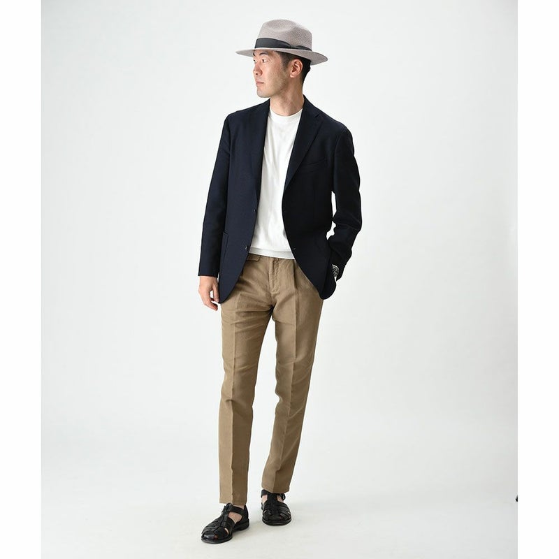オメロ オルテガのパナマハット LILA GRIS（リラグリス）のモデル写真