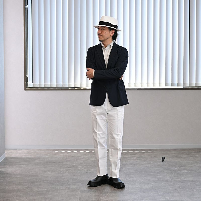 ビガリのブレードハット ALESSANDRO BRAID（アレッサンドロ ブレード） ホワイト