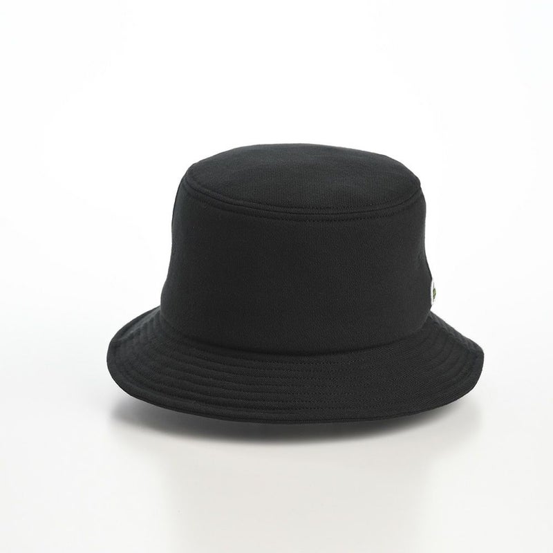 ラコステのバケットハット PRINT SWEAT BUCKET HAT（プリントスウェットバケットハット） L1268 ブラック
