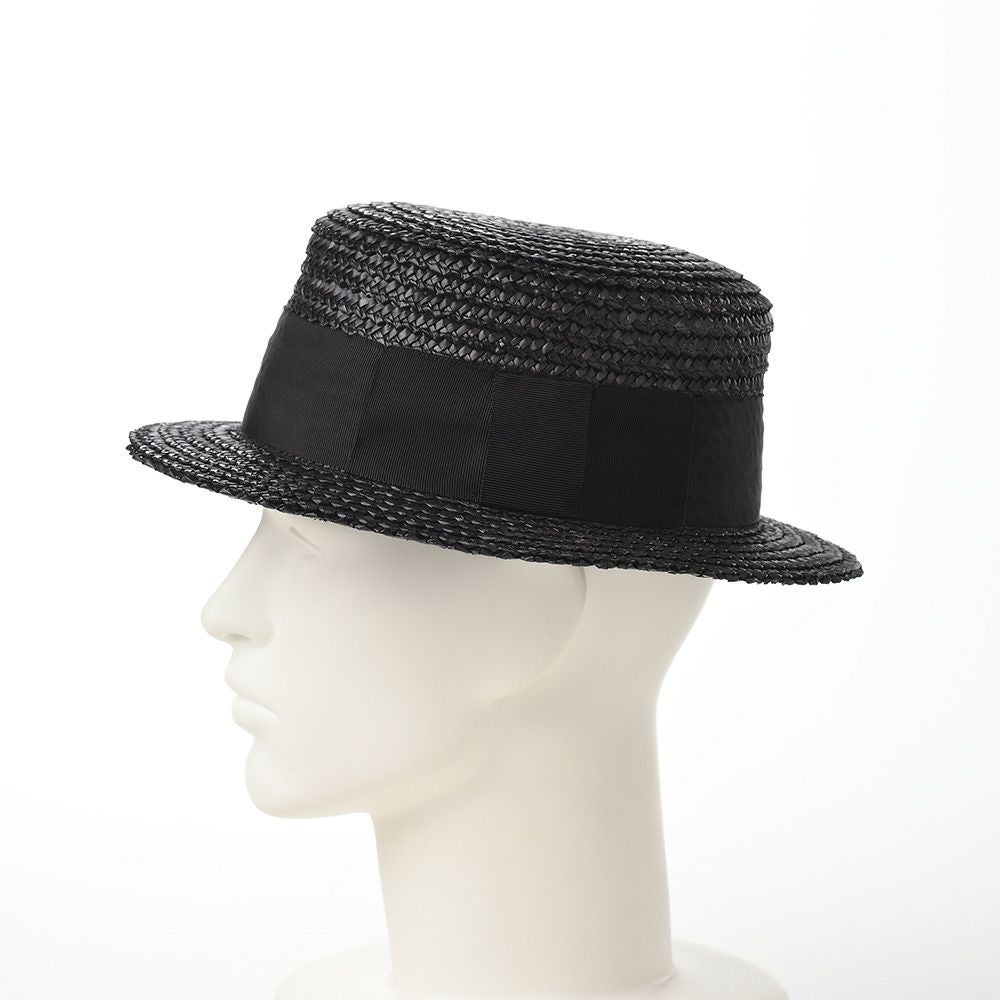 田中帽子店 カンカン帽 Hans（ハンス） UK-H048 ブラック | 帽子通販