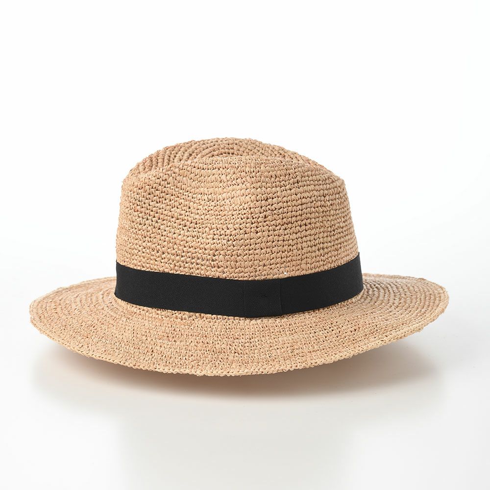 マローネ ソフトハット Flat Brim Raffia（フラットブリム ラフィア