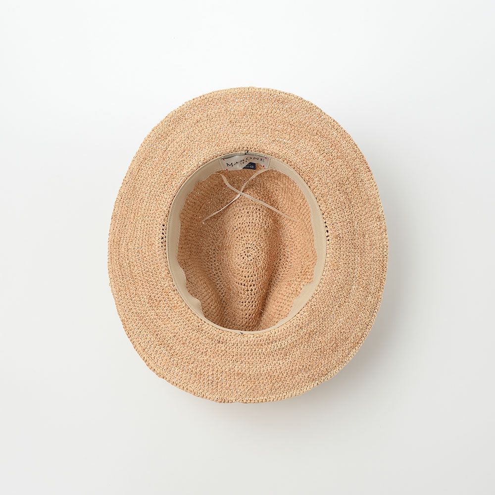 マローネ ソフトハット Flat Brim Raffia（フラットブリム ラフィア