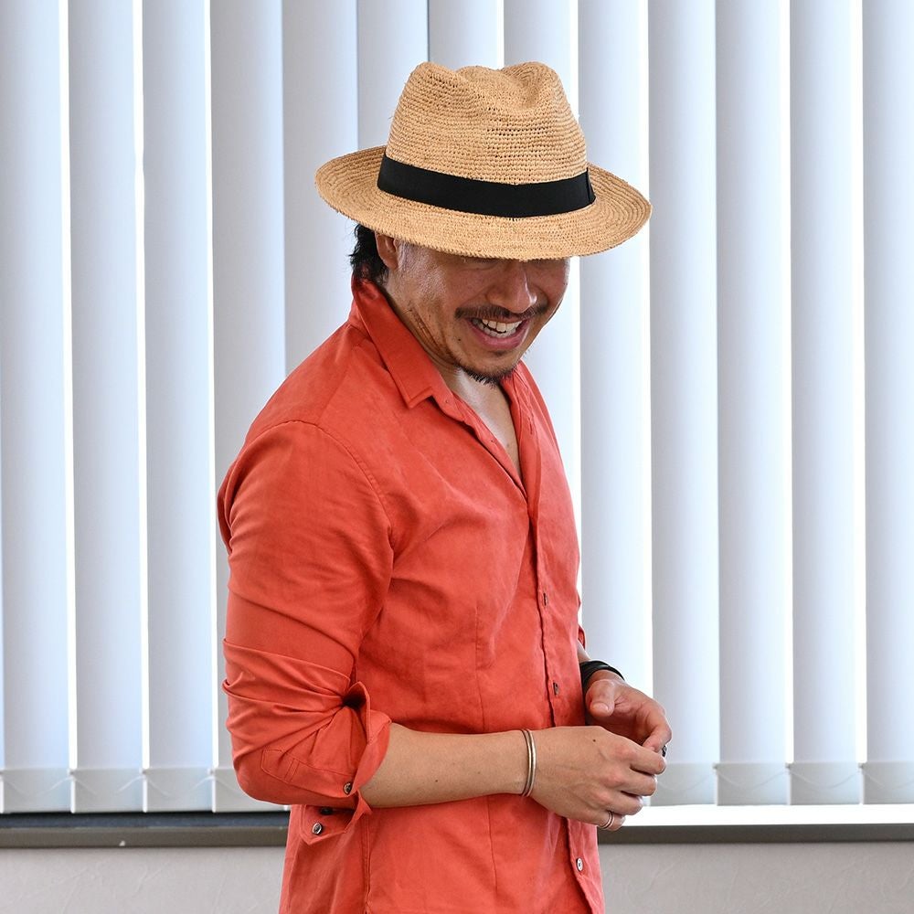 マローネ ソフトハット Manish Raffia（マニッシュ ラフィア） 84164