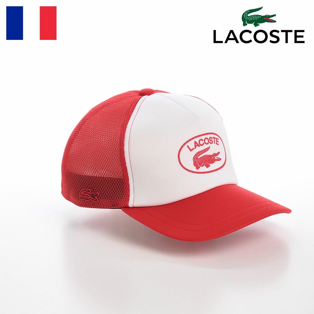 未使用LACOSTEキャップ ラコステ キャップ OVAL LOGO MESH CAP（オーバルロゴメッシュキャップ