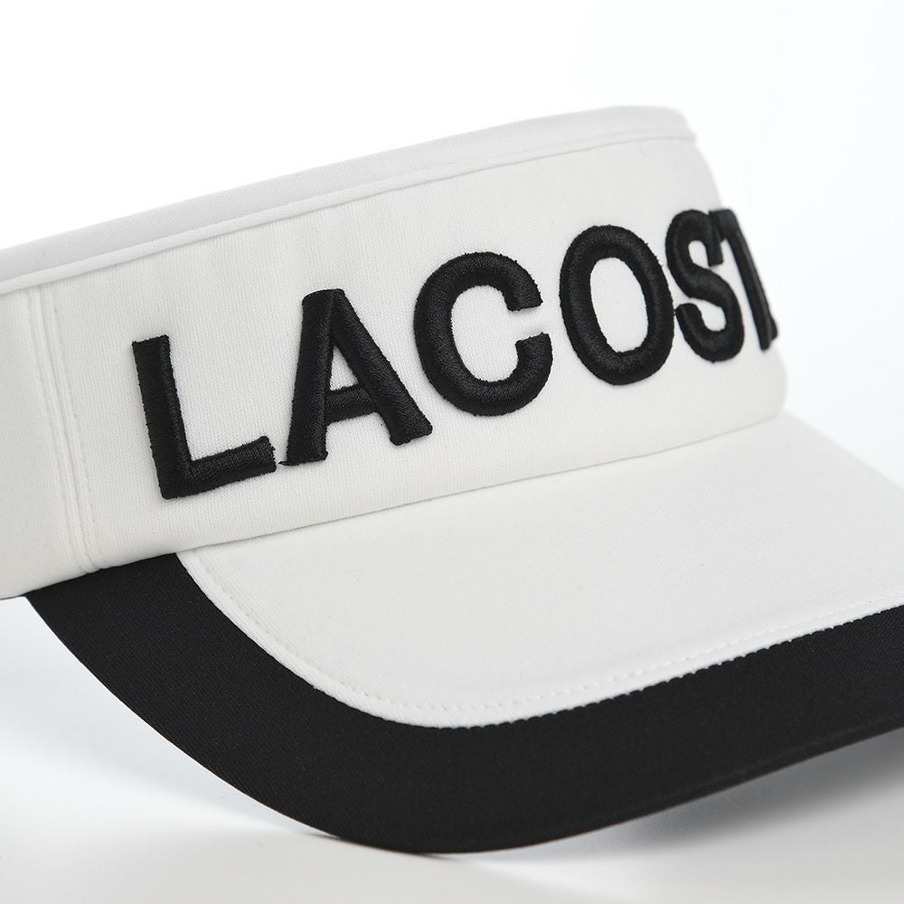 ラコステ サンバイザー LOGO VISOR（ロゴバイザー） L1277 ホワイト