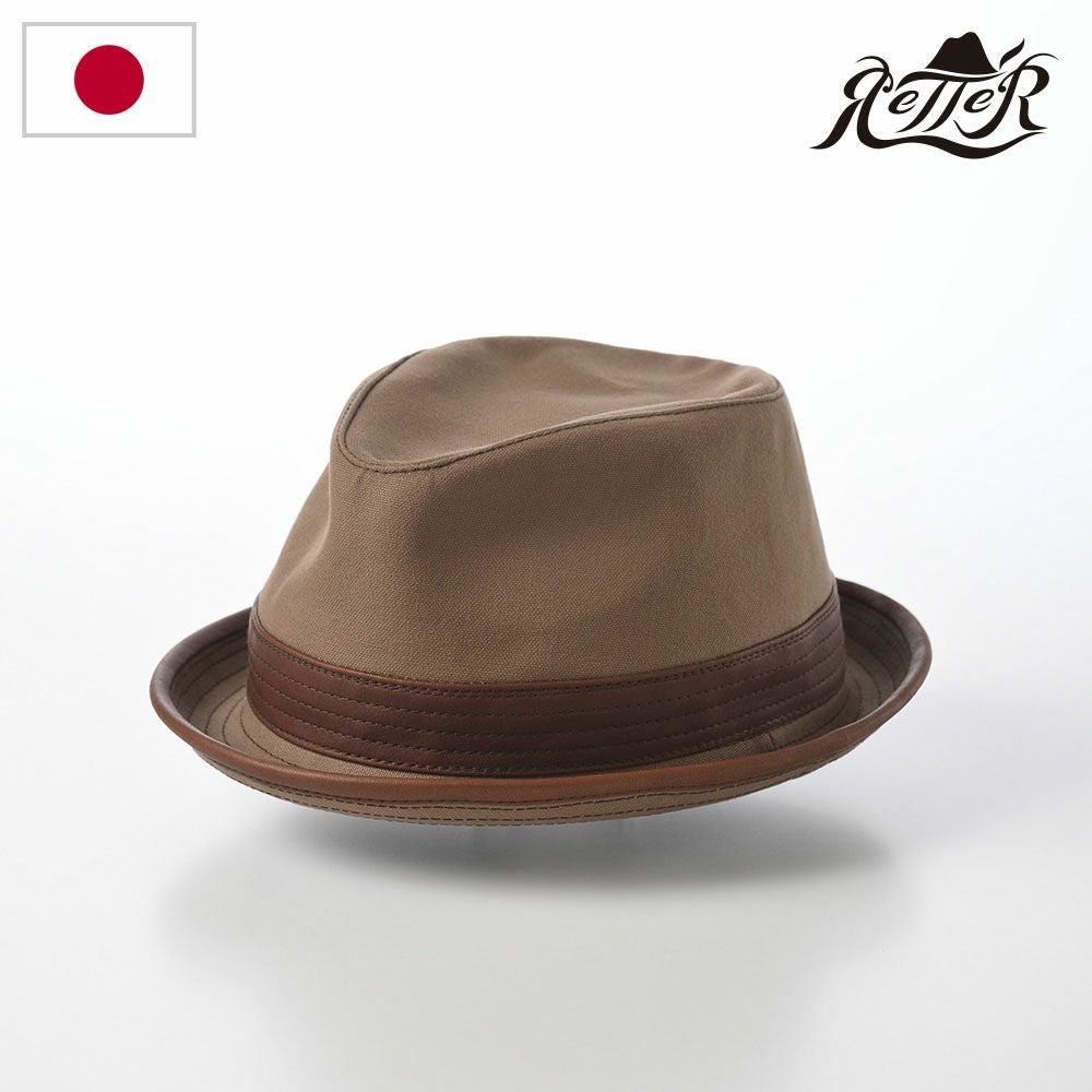 ブラウン アウトドアハット レッター アウトドアハット Oil para adventure（オイル パラ