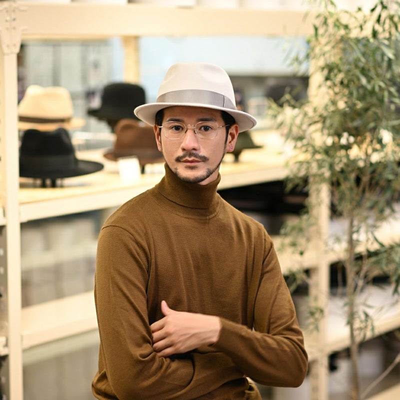 トナックのフェルトハット LARME（ラルム） ライトグレー