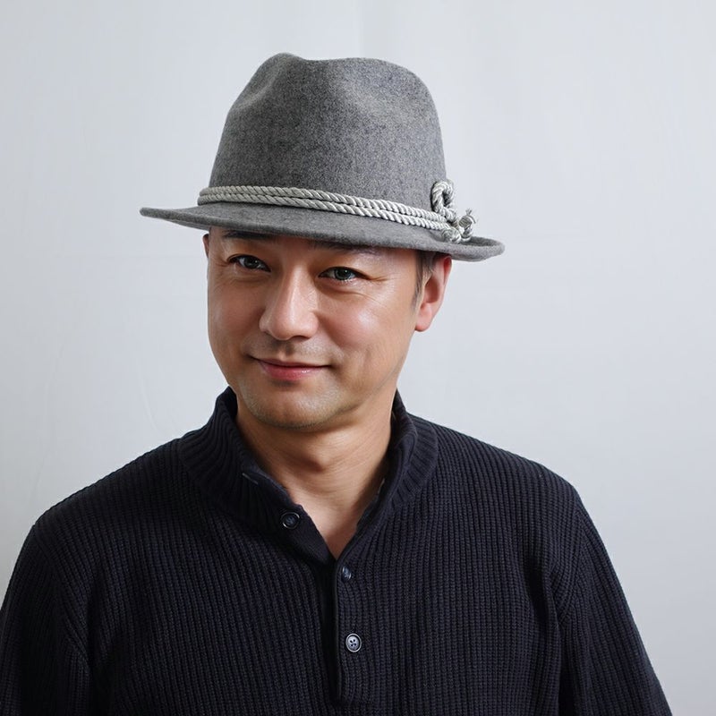 レッターのチロリアンハット Wool Tyrol（ウールチロル） グレー