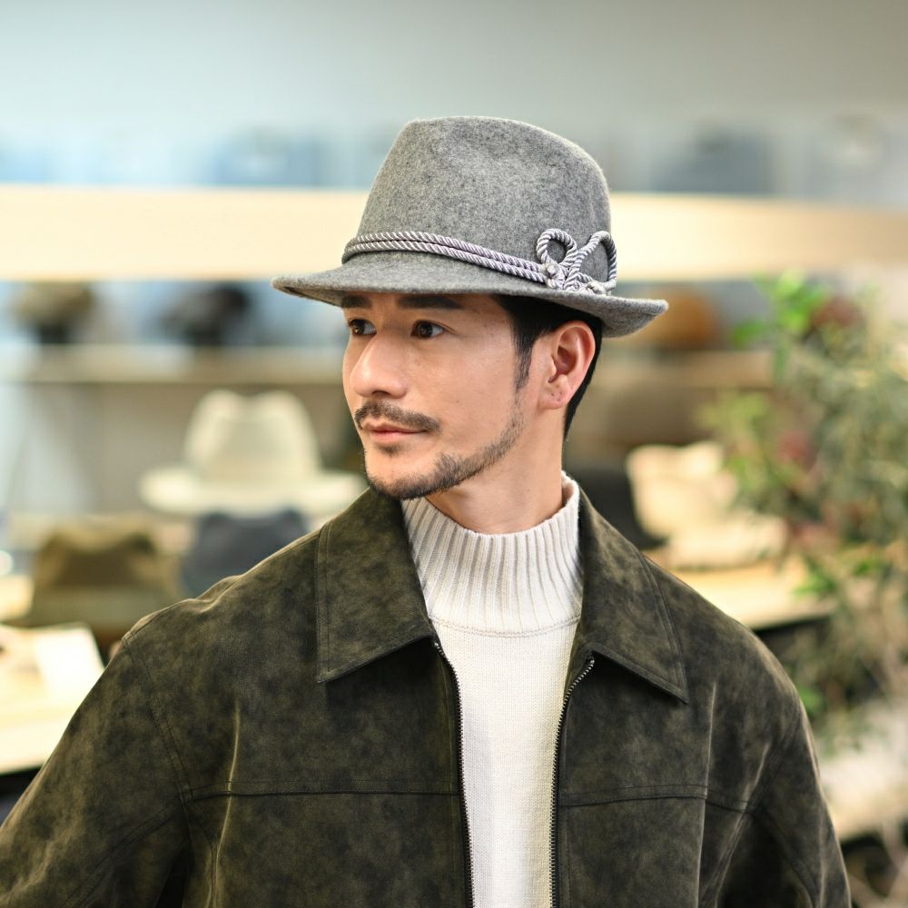 レッター チロリアンハット Wool Tyrol（ウールチロル） グレー | 帽子