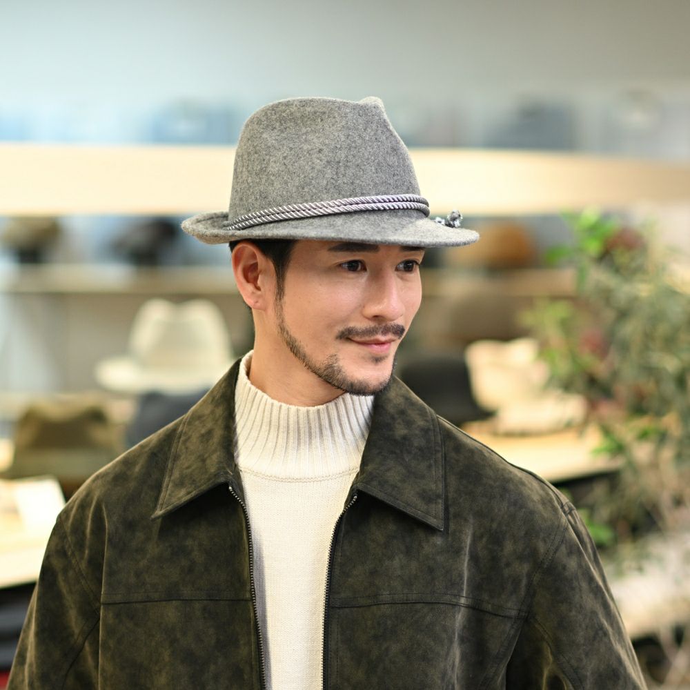 レッター チロリアンハット Wool Tyrol（ウールチロル） グレー | 帽子