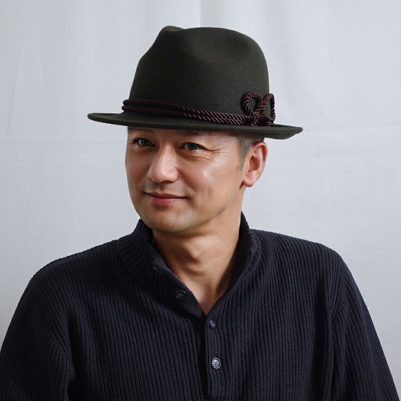 レッターのチロリアンハット Wool Tyrol（ウールチロル） カーキ