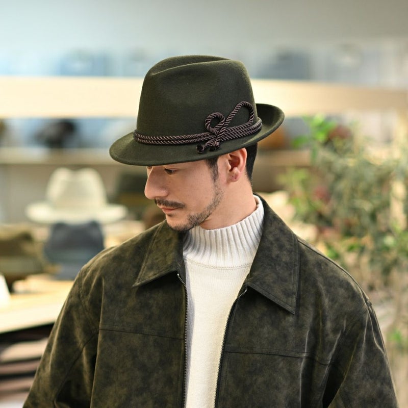 レッターのチロリアンハット Wool Tyrol（ウールチロル） カーキ