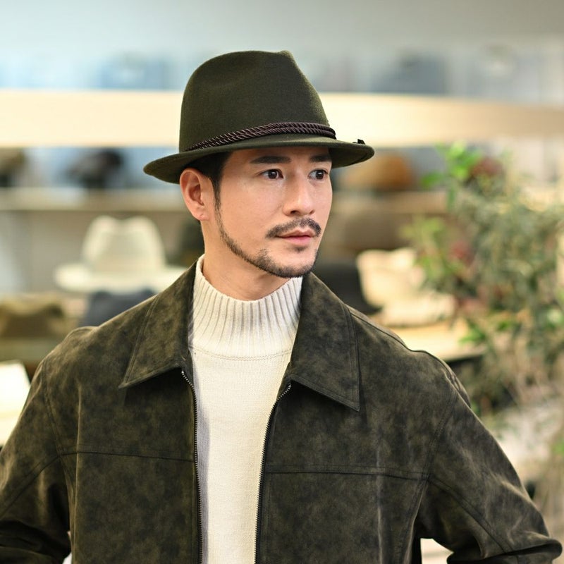 レッターのチロリアンハット Wool Tyrol（ウールチロル） カーキ