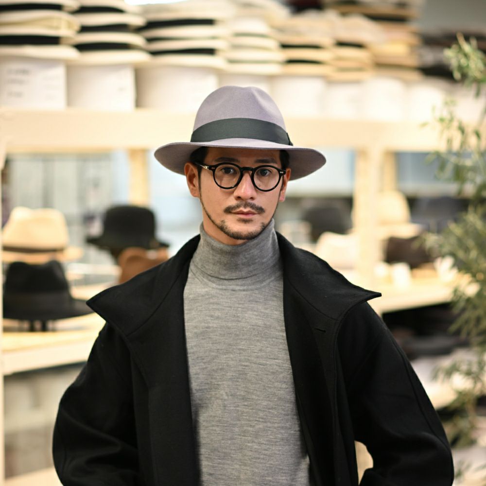 美品 パリ ギャラリーラファイエット購入 C.O.シャプリエ フェルト 帽子 美品 パリ ギャラリーラファイエット購入 C.O.シャプリエ フェルト