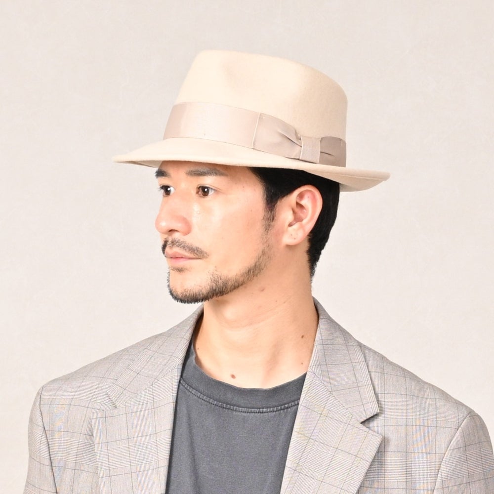 ビガリ フェルトハット PLOMO（プロモ） クリーム | 帽子通販 時谷堂