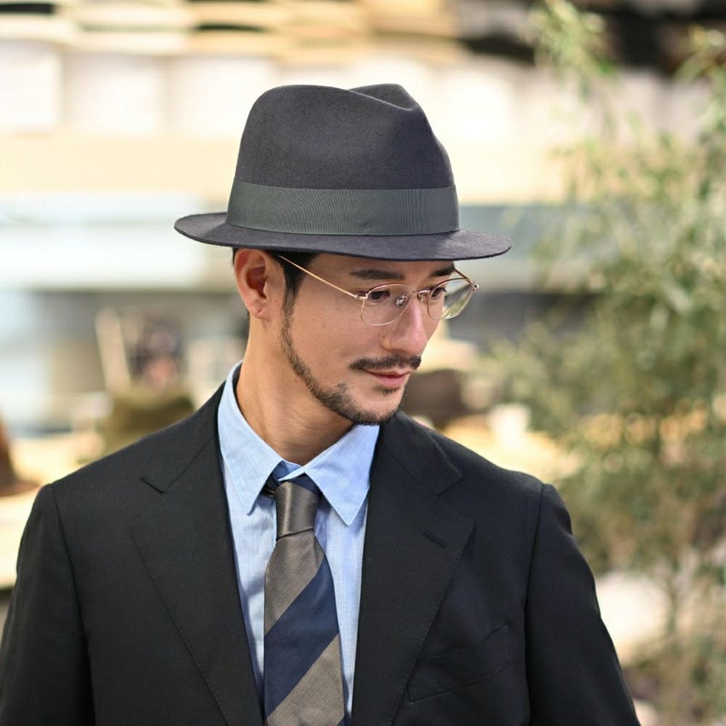 ビガリのフェルトハット ABEL（アベル） ダークグレー