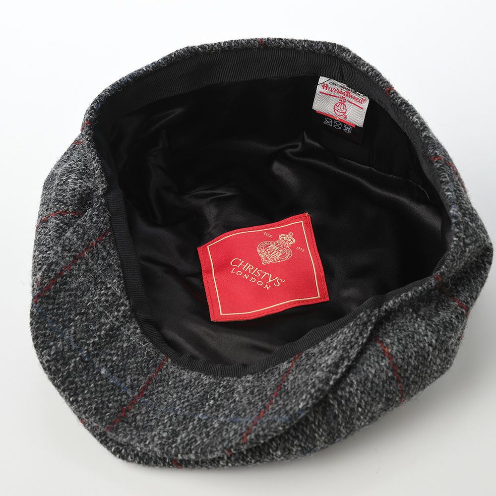 未使用 EVISU × HARRIS TWEED コラボ ハット 希少 クリスティーズ ロンドン ハンチング HARRIS TWEED BAKER BOY（ハリス