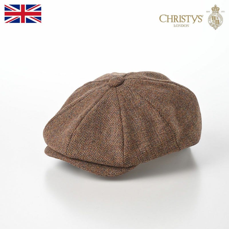 クリスティーズ ロンドンのハンチング BAKER BOY TWEED CAP（ベイカーボーイ ツイードキャップ） ブラウン